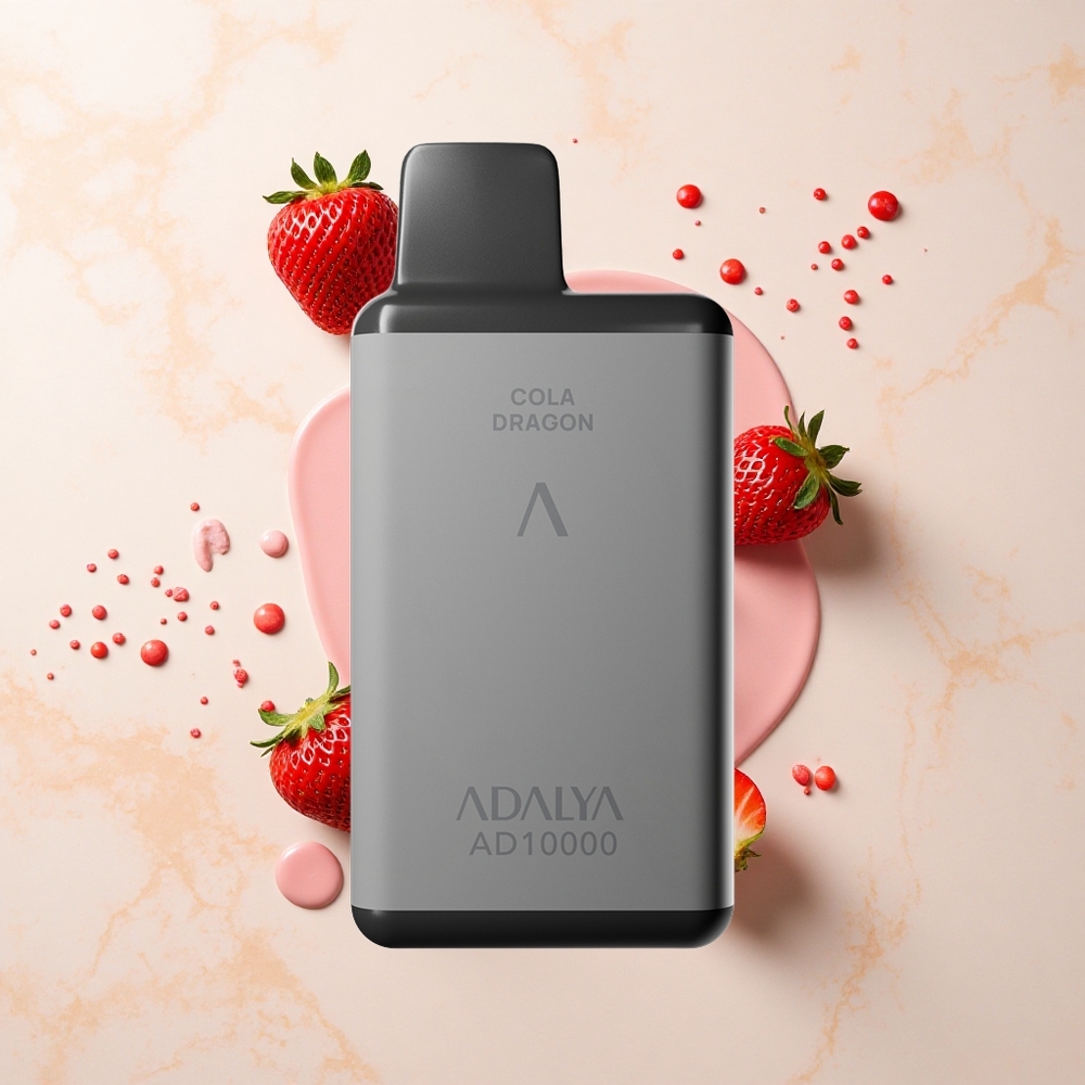 Adalya AD 10000 Fresas Salpicadas Gris Espacial Recargable