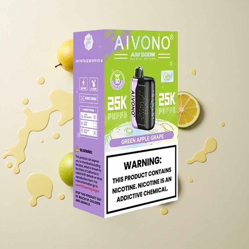 Aivono Aim Boom 25000 Manzana Verde Uva 28ml 650mAh