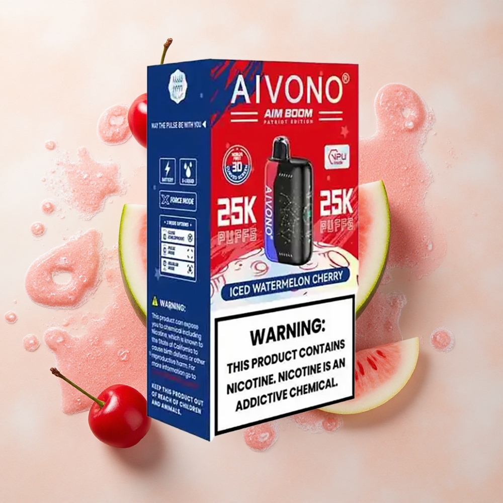 Aivono Aim Boom 25000 Sandía Cereza Helada con 28ml y Tipo-C