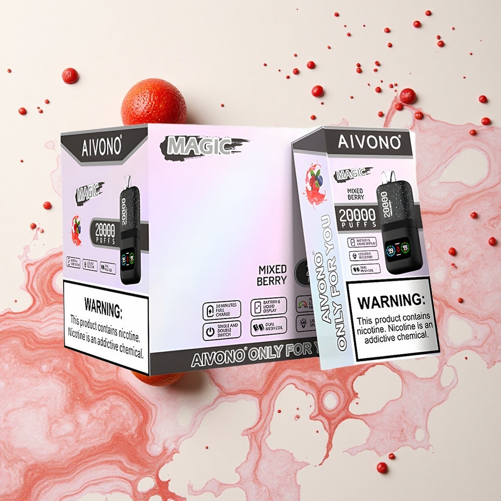 Aivono Aim Magic 20000 Baya Mixta con Pantalla LCD y Doble Bobina de Malla