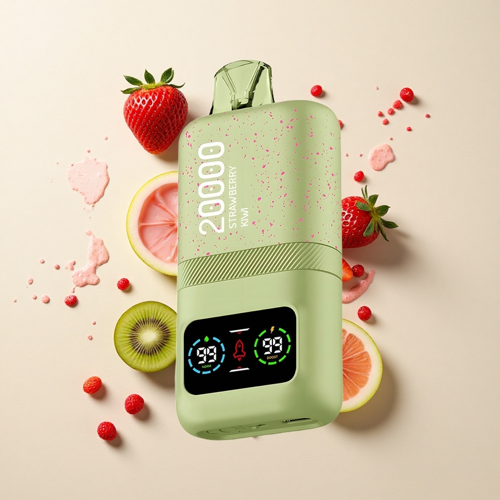 Aivono Aim Magic 20000 Fresa Kiwi con Doble Malla y Pantalla LCD