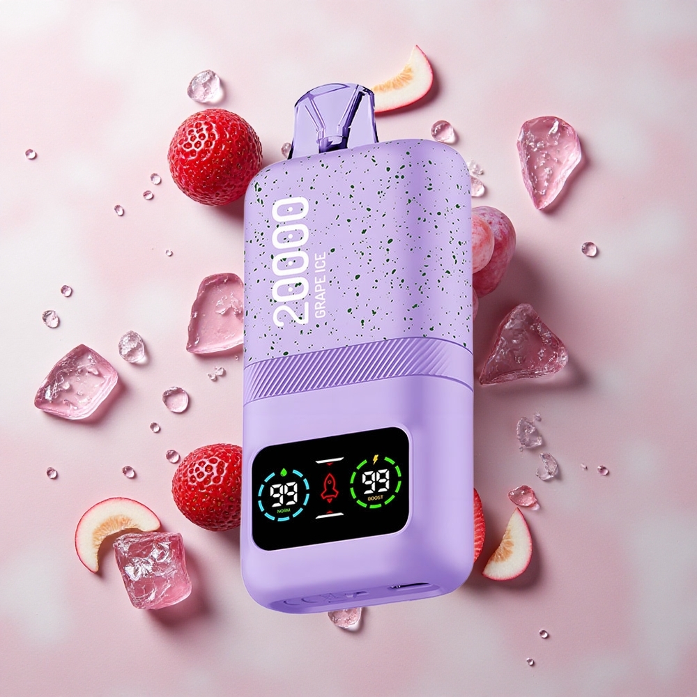Aivono Aim Magic 20000 Helado de Uva con Doble Malla y Pantalla LCD