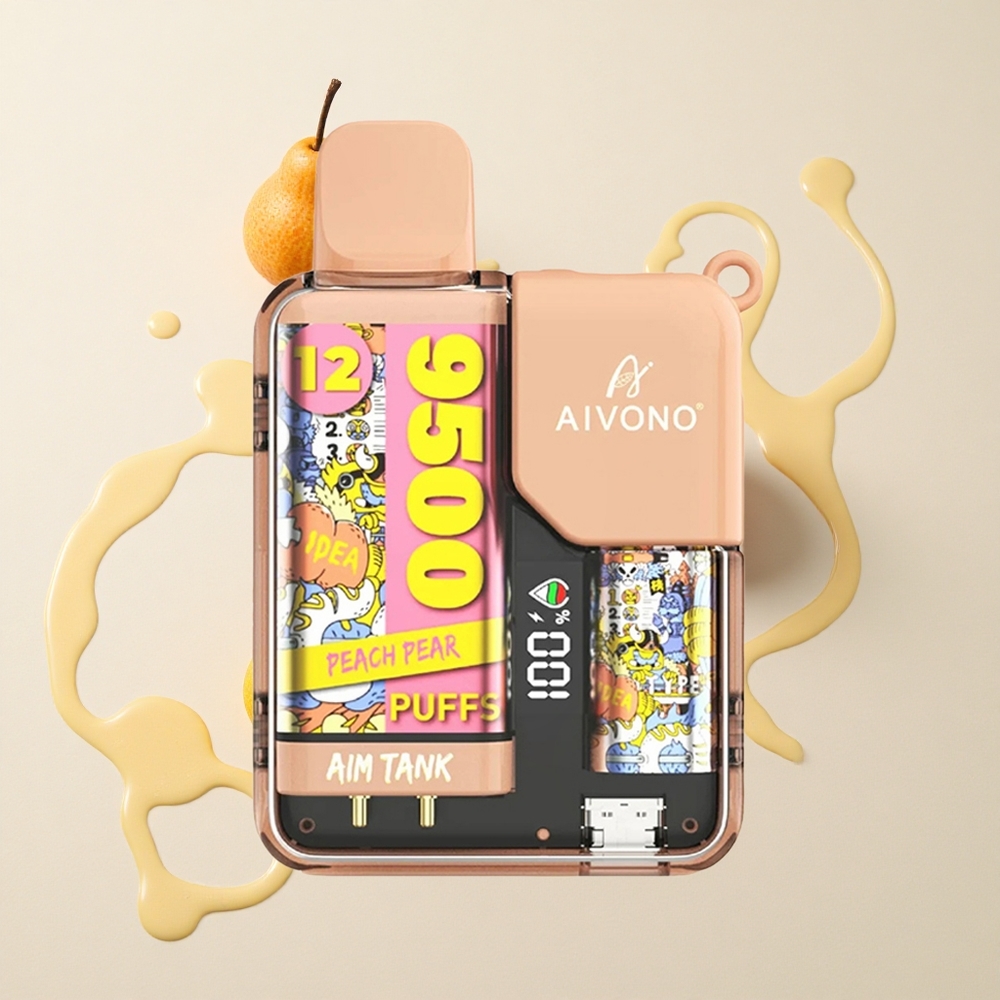 Aivono Aim Tank 9500 Melocotón Pera 18ml 650mAh