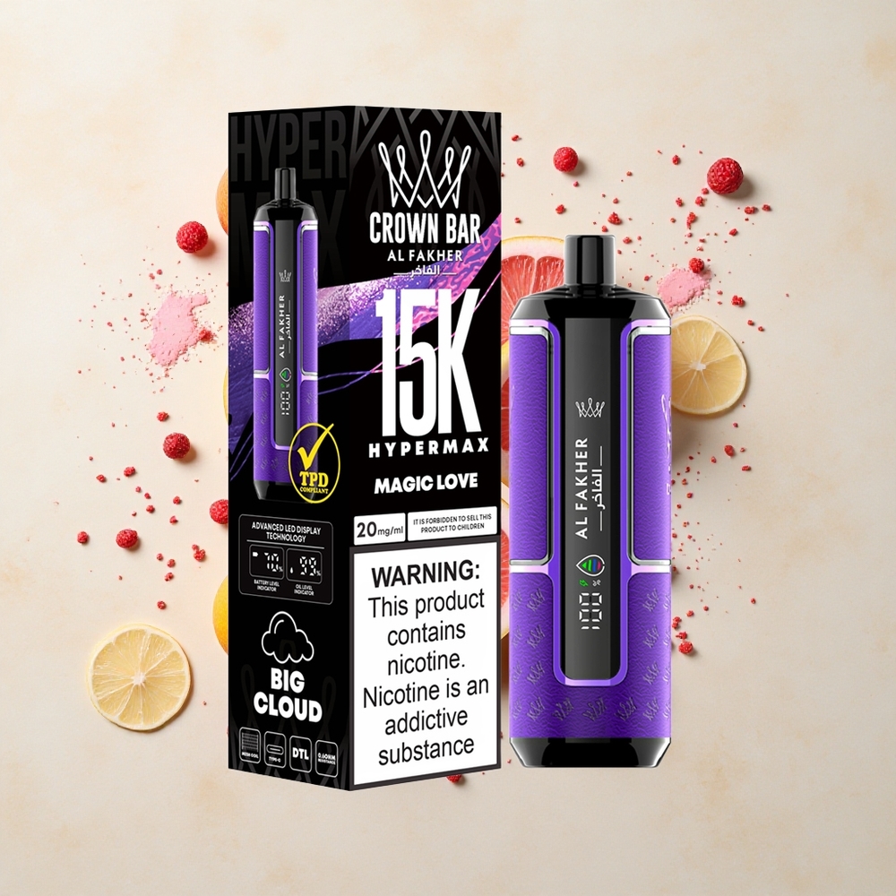 Al Fakher Crown Bar 15K Hypermax Amor Mágico 22ml 600mAh