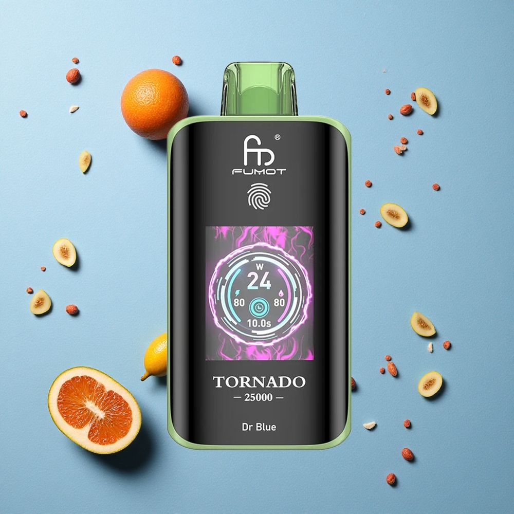 Fumot Tornado 25000 Dr Azul Pantalla HD Batería Recargable