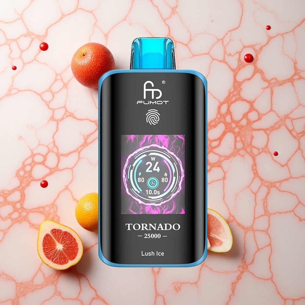 Fumot Tornado 25000 Hielo Lujoso con Pantalla HD y Batería Recargable