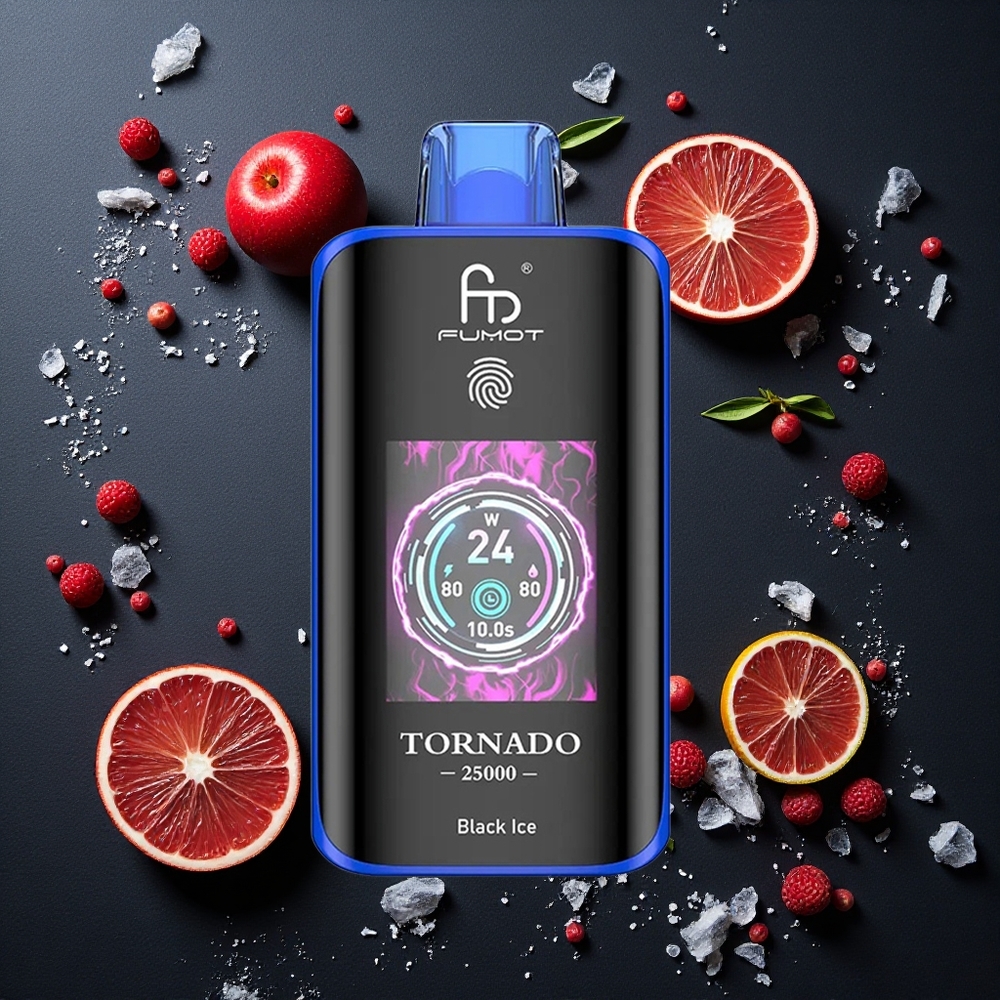 Fumot Tornado 25000 Hielo Negro HD 700mAh