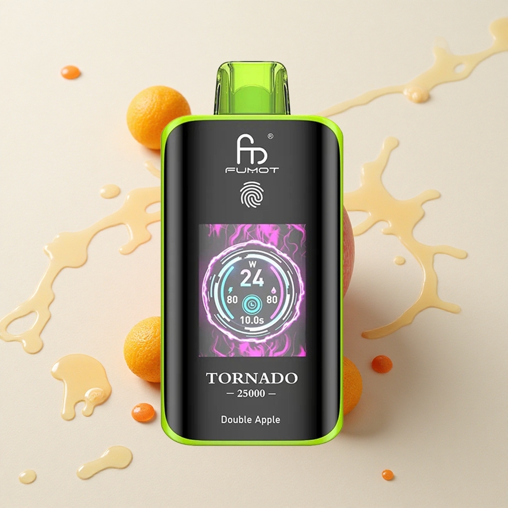 Fumot Tornado 25000 Manzana Doble HD con Batería Recargable