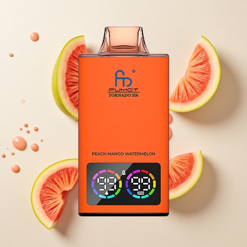 Fumot Tornado 35000 Melocotón Mango Sandía Dual Malla Luz RGB
