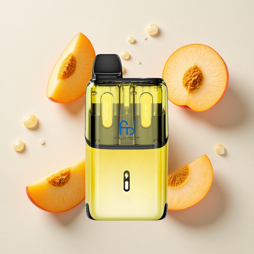 Fumot Ultra T32000 Triple Mango - Durazno Jugoso con Batería de 800mAh y Carga Rápida Tipo-C