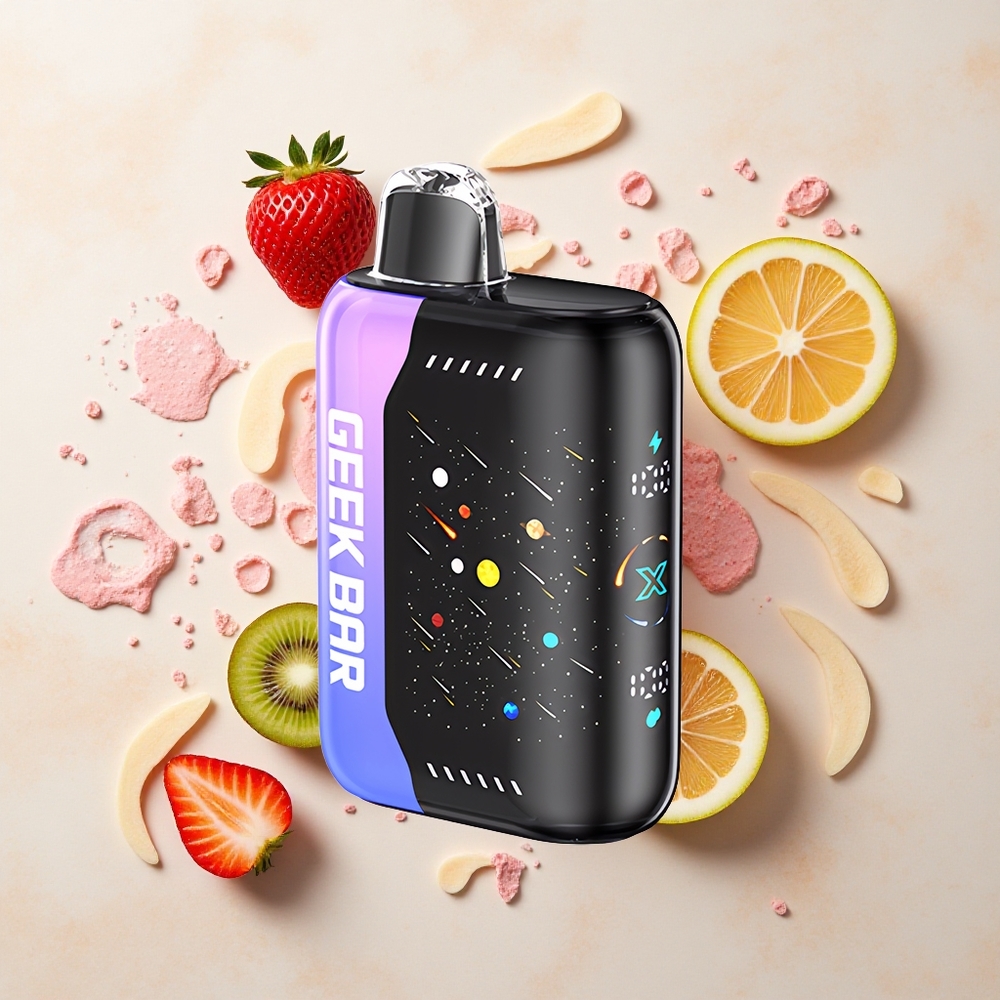 GEEK BAR Pulse X 42K Meteor Edition Fresa Kiwi Hielo con Carga Rápida y Doble Malla