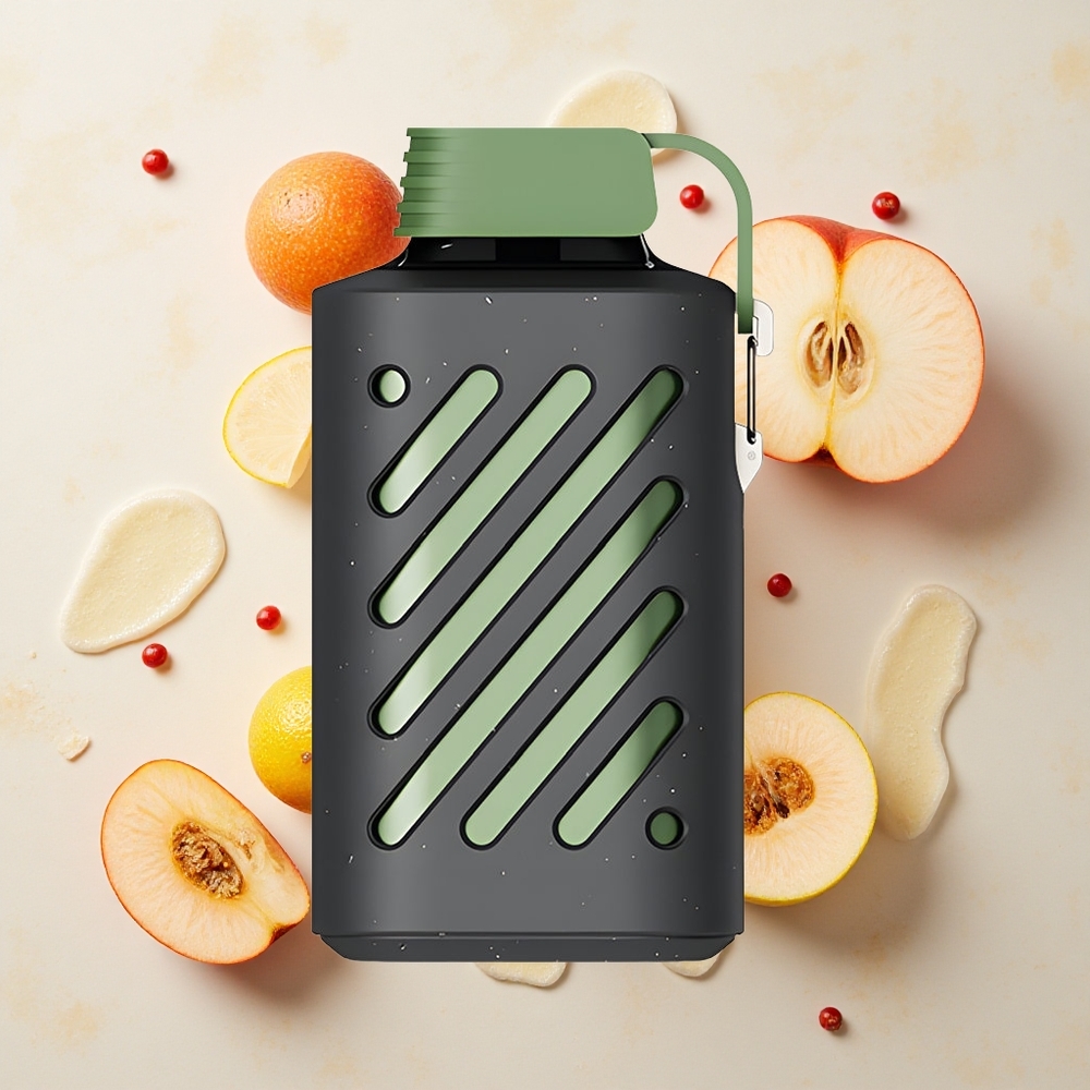 VOZOL GEAR 10000 Manzana Ácida Helada con Capacidad Líquida Aumentada y Bobina Malla VAMT