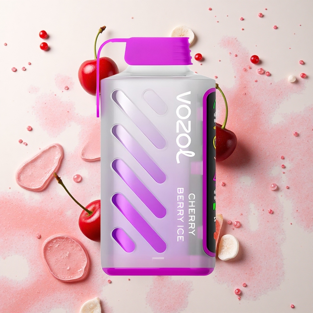 VOZOL Gear Power 20000 Cereza Baya Helada con Dual Mesh Coil y Pantalla Completa