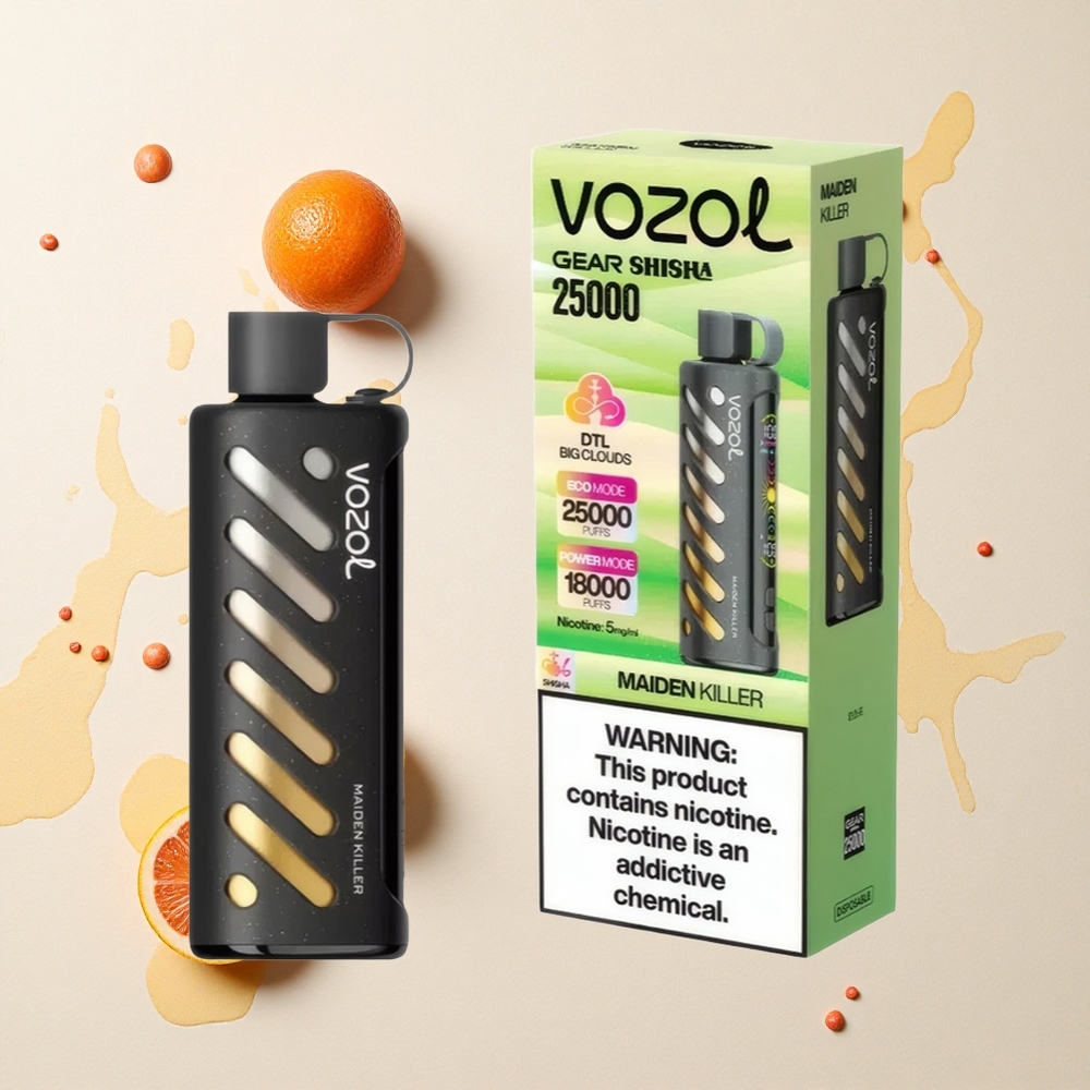 VOZOL Gear Shisha 25000 Asesino de Doncellas: 30 Sabores Deliciosos y Tecnología S.i.L.C
