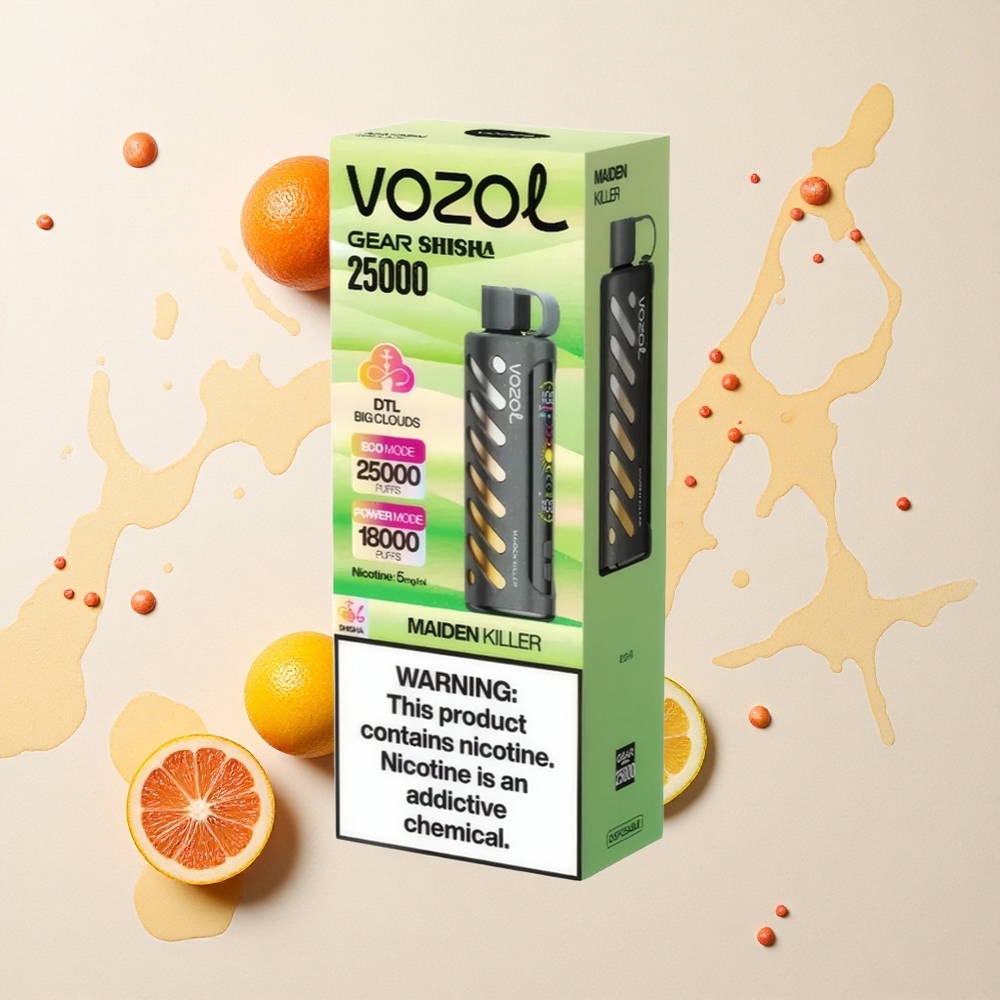 VOZOL Gear Shisha 25000 Asesino de Doncellas: 30 Sabores Deliciosos y Tecnología S.i.L.C