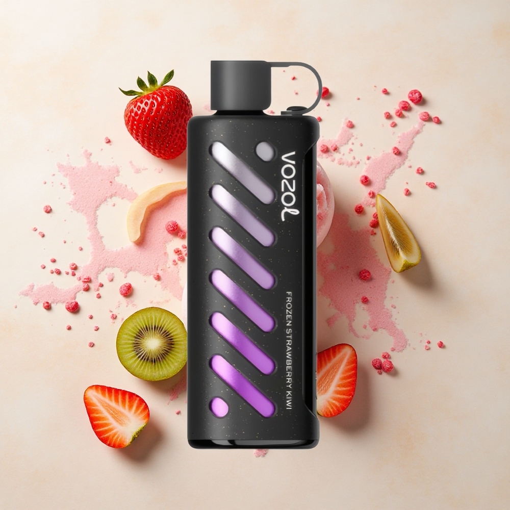 VOZOL Gear Shisha 25000 Fresa y Kiwi Congelados con Sabor Delicioso y Tecnología Inteligente