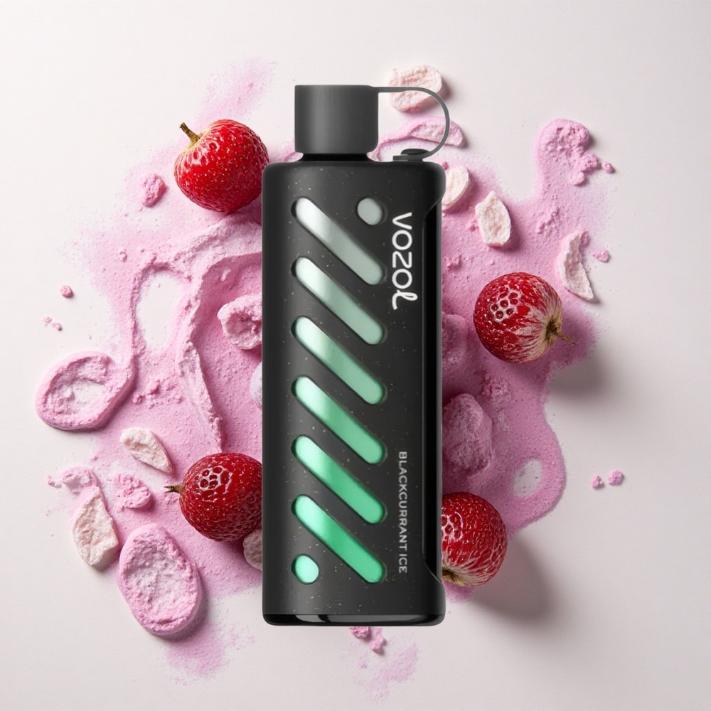 VOZOL Gear Shisha 25000 Grosella Negra Helada con Doble Malla y 5mg/ml