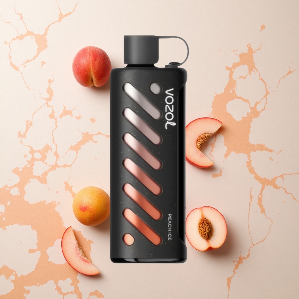 VOZOL Gear Shisha 25000 Helado de Durazno con Doble Malla y 5mg/ml