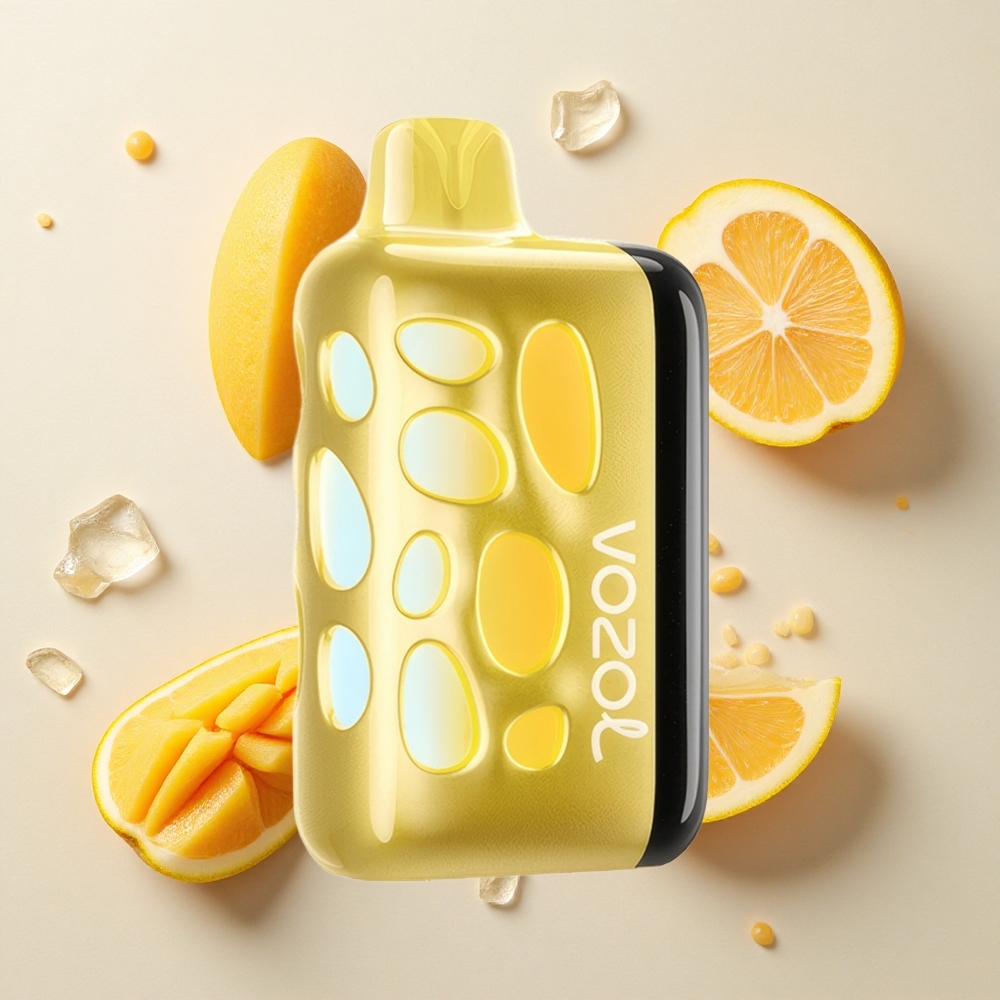 VOZOL RAVE 40000 Helado de Mango con Brillo Vibrante y Carga Rápida