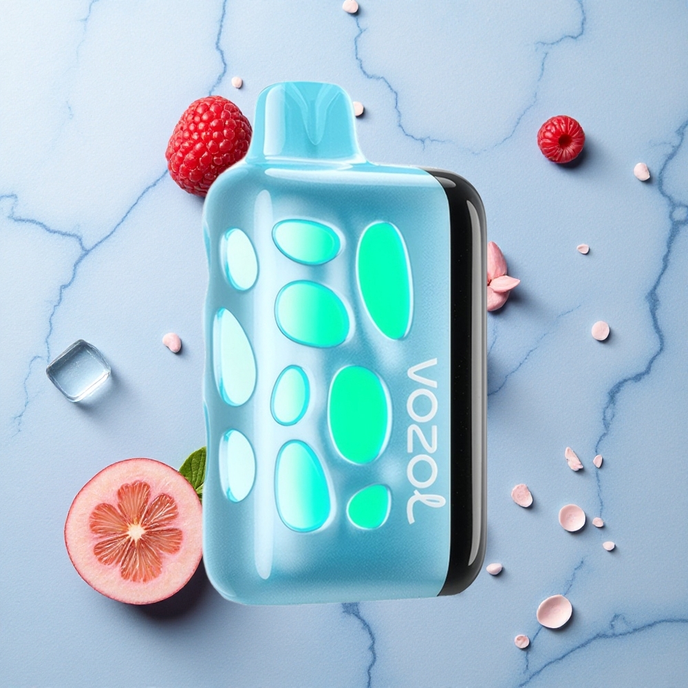 VOZOL RAVE 40000 Hielo Azul Frambuesa con Brillo Vibrante y Carga Rápida