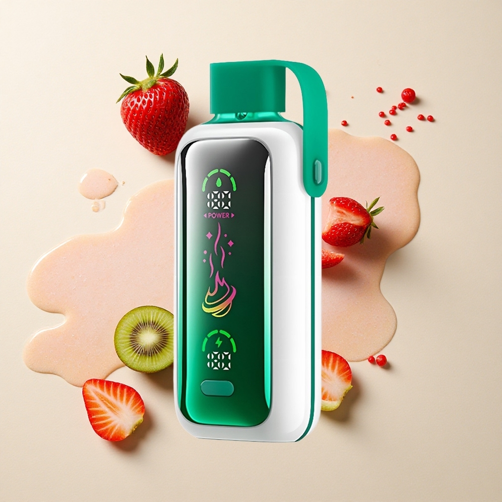 VOZOL Star 20000 Fresa Kiwi con Pantalla HD y Doble Malla