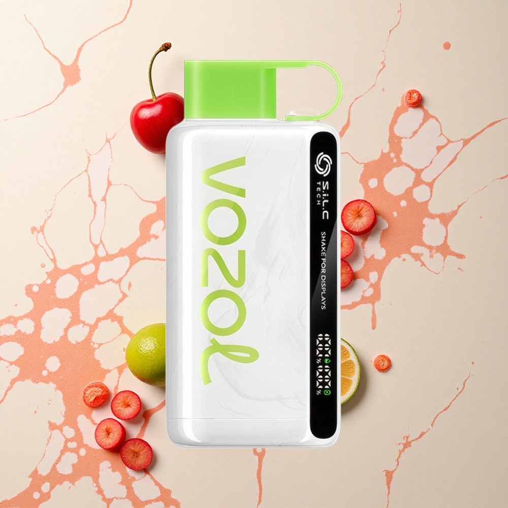 VOZOL STAR 9000/12000 Cereza Lima con Carga Rápida y Plástico Reciclado