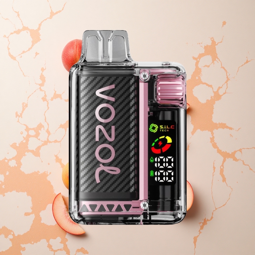 VOZOL Vista 20000 Melocotón Helado con Batería Recargable y Ajuste de Potencia