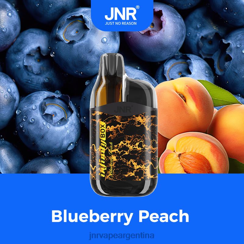 JNR Vape Nicotine Content | melocotón arándano caja JNR Infinity R08PX80
