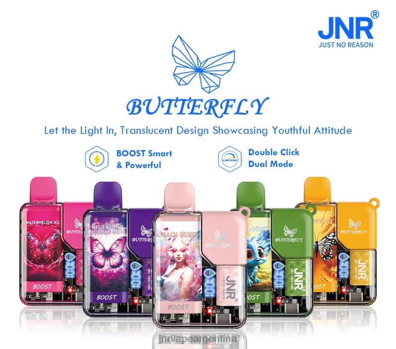 JNR Vape Nicotine Content | chicle de arándanos mariposa jnr R08PX60